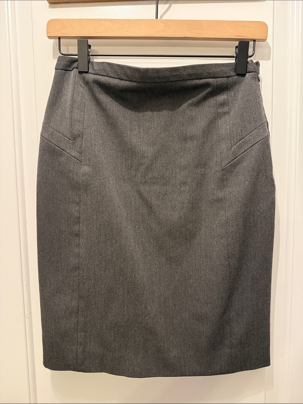 Express Charcoal Gray Pencil Skirt